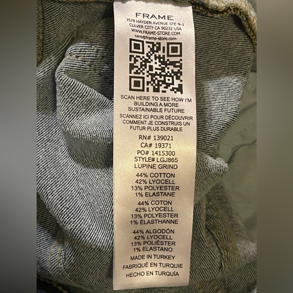 Frame Womens Le Garcon Boyfriend Jeans Size 27 Blue Distressed Covant Midrise - Picture 11 of 15